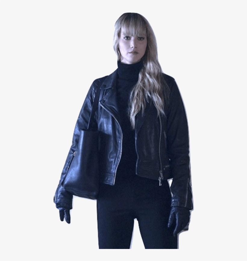 Red Sparrow Jennifer Lawrence Leather Jacket - Jennifer Lawrence Red Sparrow Outfits, transparent png #797902