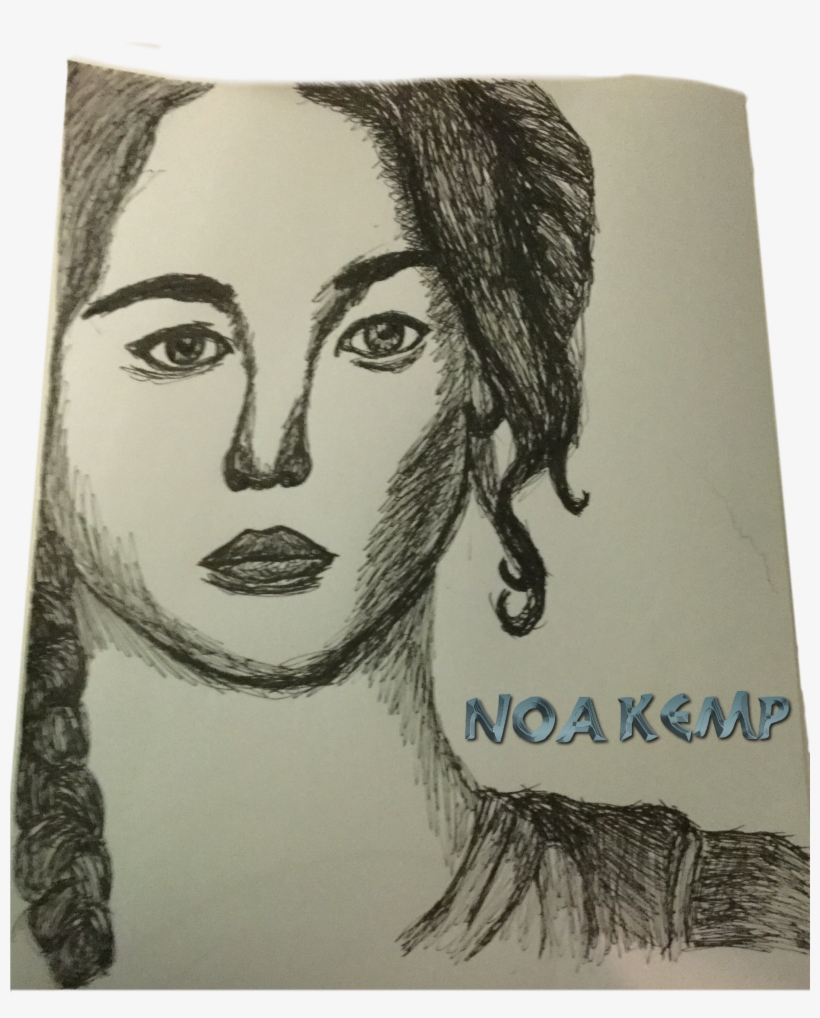 Pen Sketch Katniss Everdeen Hunger Games - Sketch, transparent png #798233