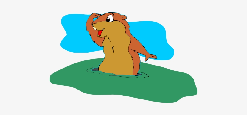 If This Day Is Cloudy The Groundhog Will Not See Its - Clipart Groundhog, transparent png #798320