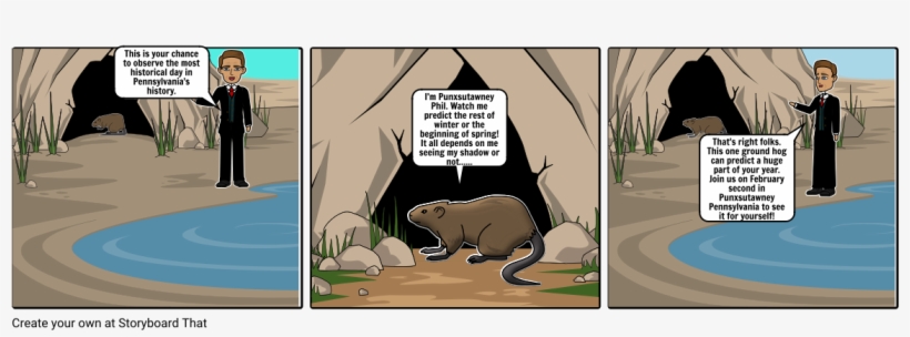 Groundhog Day - Cartoon, transparent png #798429