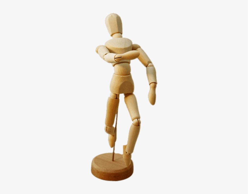 Objects - Wooden Art Mannequin Poses, transparent png #798818