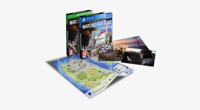 Watch Dogs 2 Deluxe Edition Only At Game Watch Dogs 2 San Francisco Edition Xbox One Game Free Transparent Png Download Pngkey