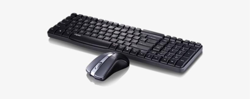 Rapoo X1800 Wireless Standard Mouse & Keyboard - Rapoo X1800 Wireless Keyboard And Mouse Combo Black, transparent png #799307
