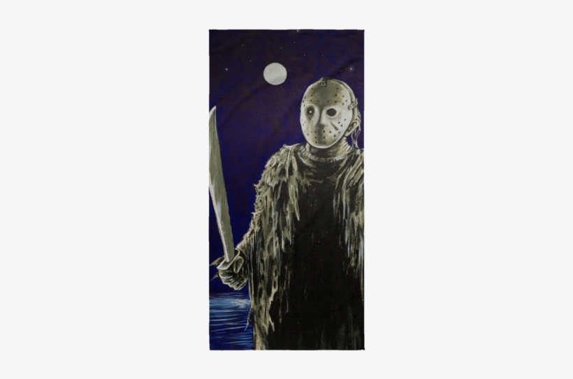 Jason Under Full Moon With Machete From Friday The - Sketch, transparent png #799310