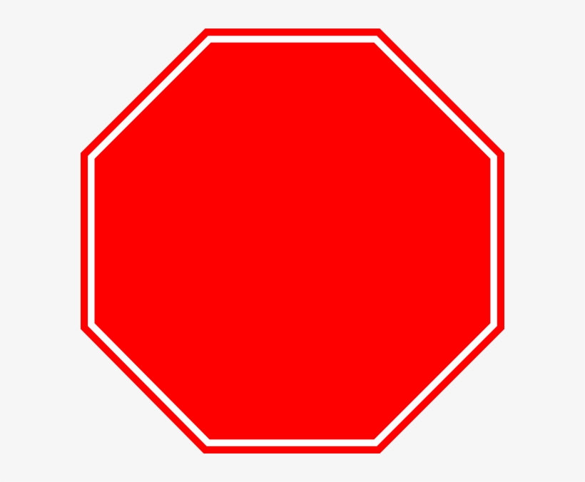 Blank Stop Sign - Blank Stop Sign Png, transparent png #799683