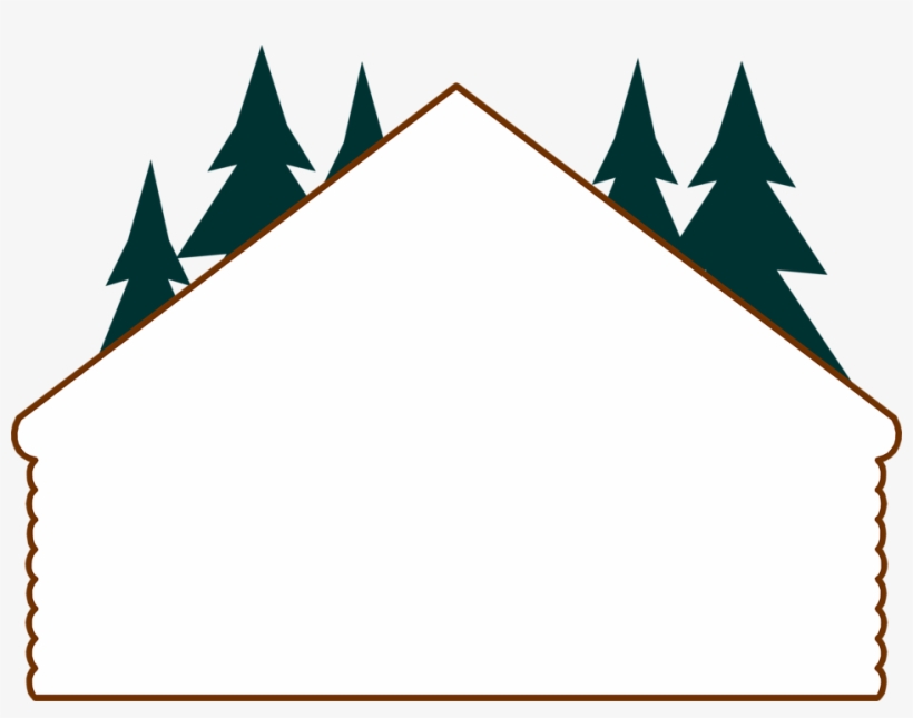 Illustration Of A Blank Log Cabin Frame Border - Log Cabin Clip Art Free, transparent png #799890