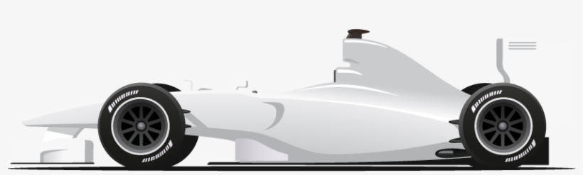 Car - White Race Car Png, transparent png #799968