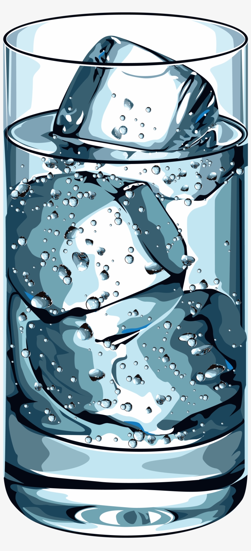 Water Glass Png - Drinks Vector, transparent png #799995