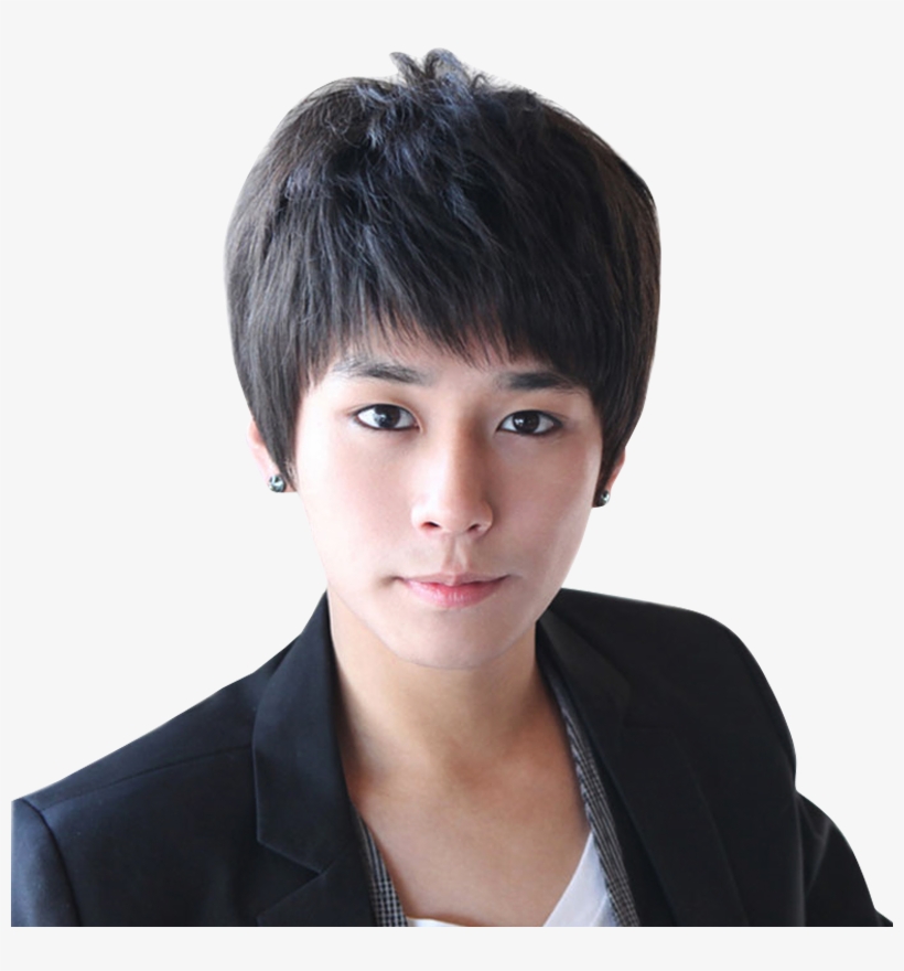 Asif Wig Wig Male Hair Short Hair Boy Handsome Hair - Hair Man Korean Style, transparent png #7900267