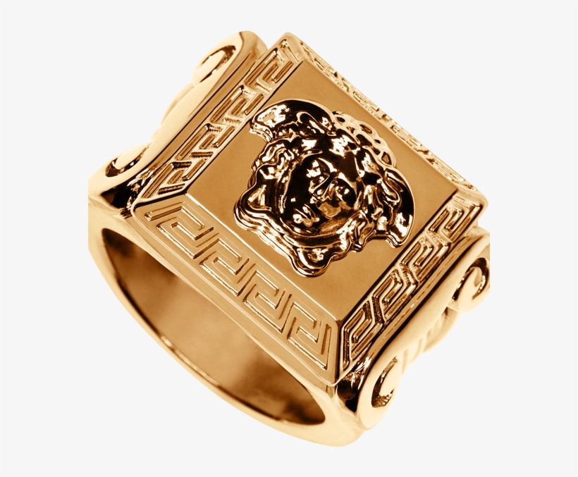 Raised Medusa Head Statement Ring, transparent png #7900268