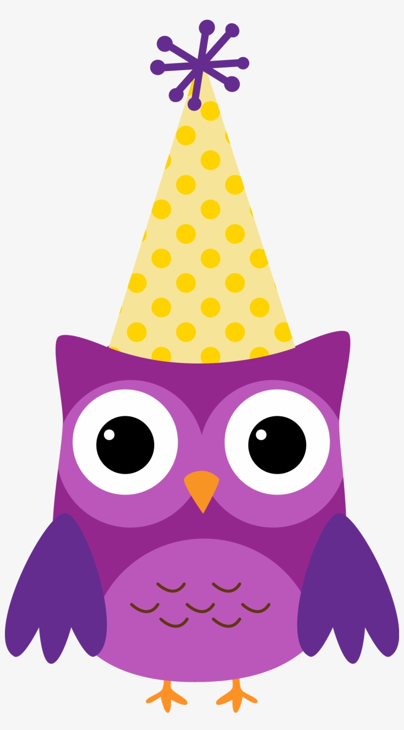 Party Clipart Owl - Owl Birthday Clip Art, transparent png #7901245