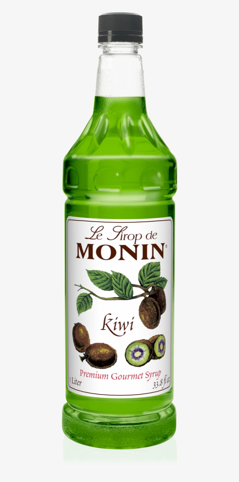 1l Kiwi Syrup - Monin Vanilla Syrup 1l, transparent png #7901285