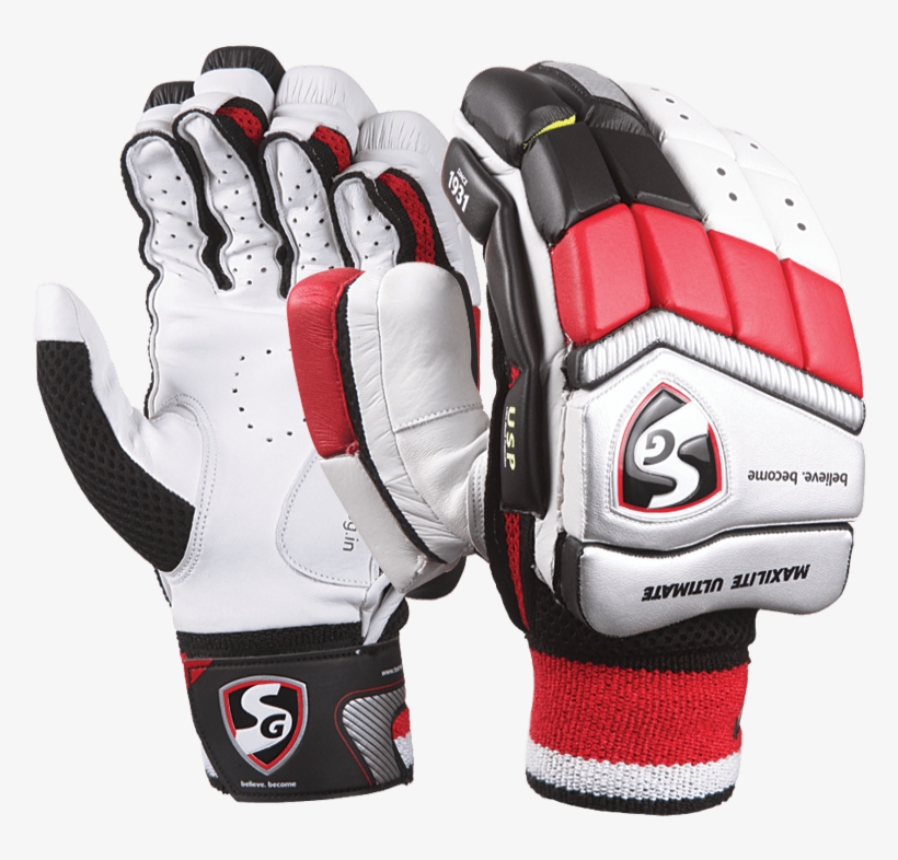 Sg Maxilite Ultimate Batting Gloves, transparent png #7901325