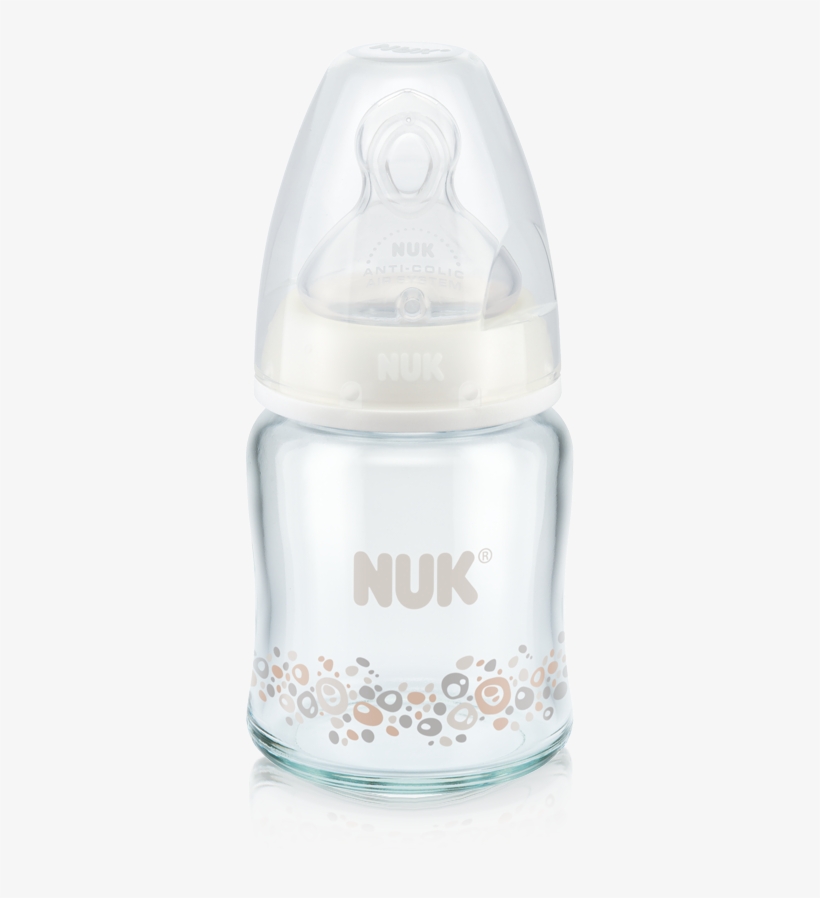 Baby Feeding Bottle Made Of Glas - Nuk, transparent png #7901446