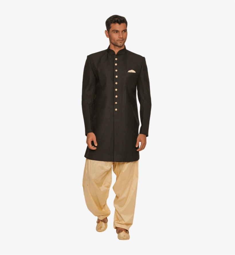 Indo Western Kurta Pyjama - Standing, transparent png #7901874