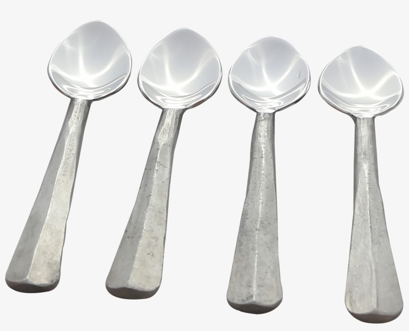 Nascent Steel Ridge Design Coffee/desert Serving Spoon - Spoon, transparent png #7903540