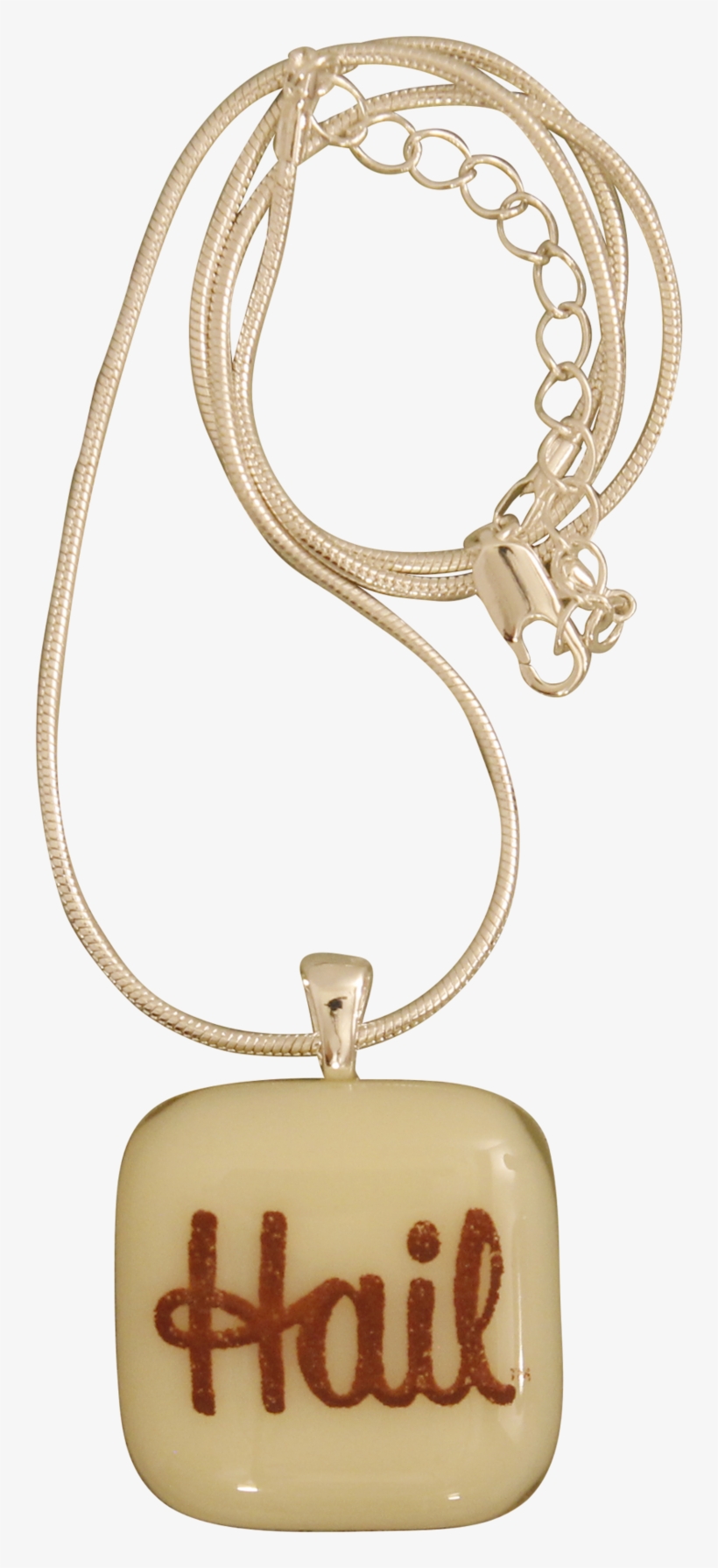 University Of Michigan Hail Michigan Glass Necklace - Keychain, transparent png #7903628