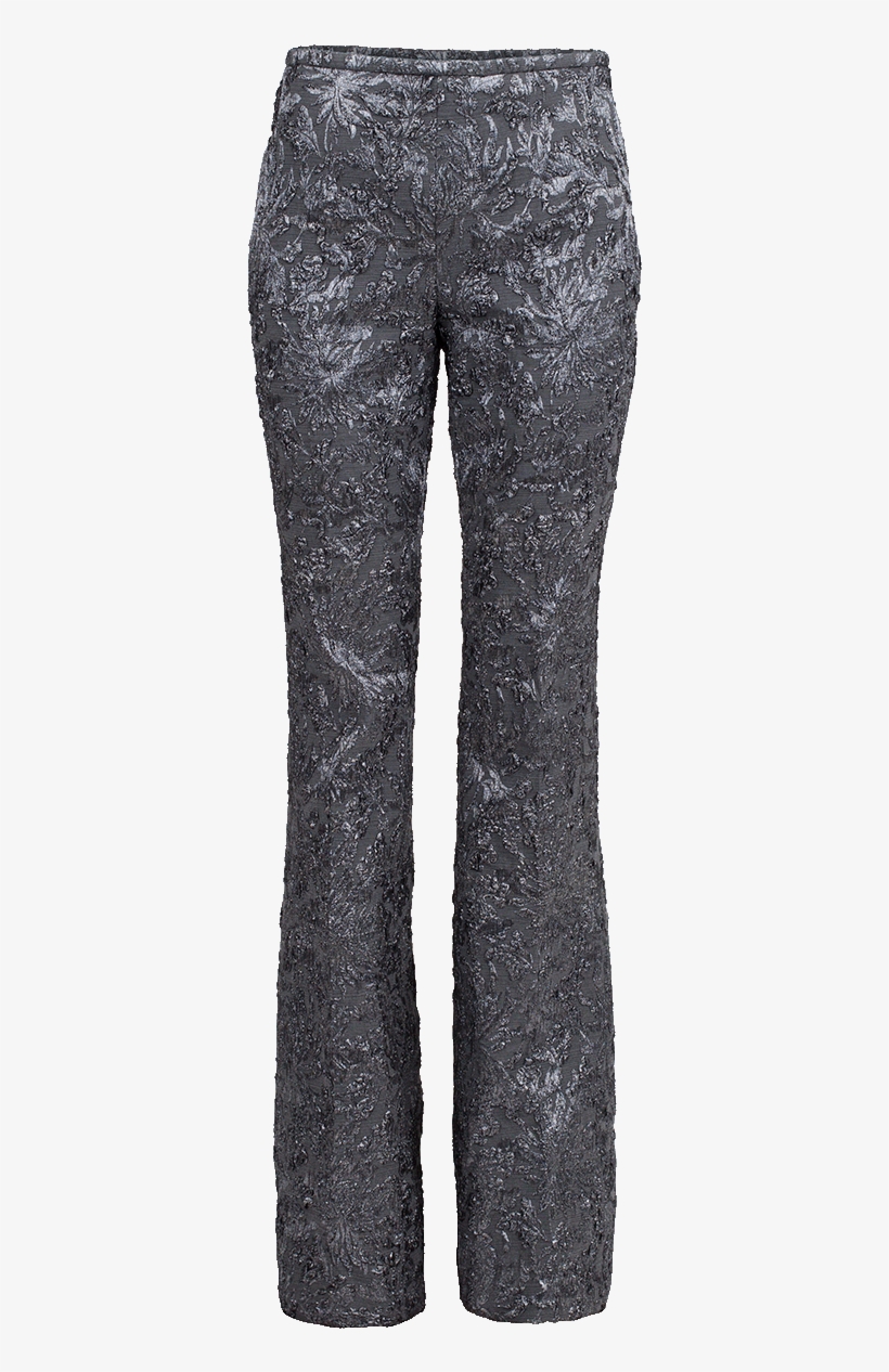 Michael Kors Side Zip Flare Pant In Slt-gun - Pocket, transparent png #7903961
