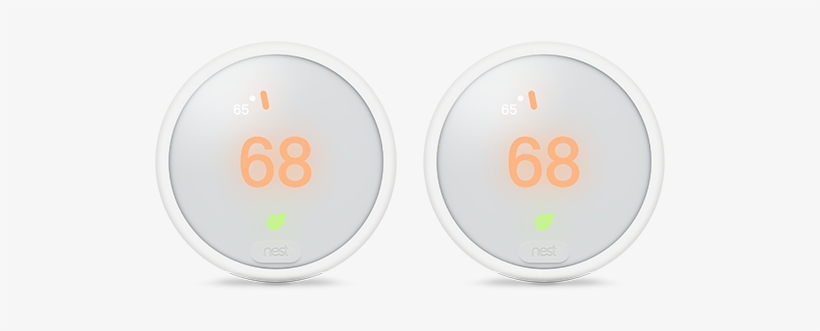 Nest Thermostat E 2 Pack - Circle, transparent png #7904430