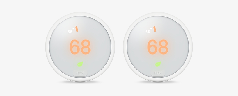 Nest Thermostat E 2 Pack - Circle, transparent png #7904430