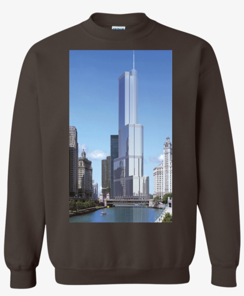 Trump Tower Hoodie, Sweatshirt - Trump Tower Chicago, transparent png #7905336