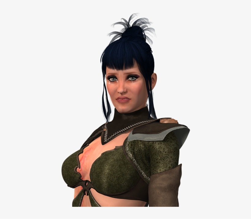 Wounded Warrior Fantasy Woman, transparent png #7906350