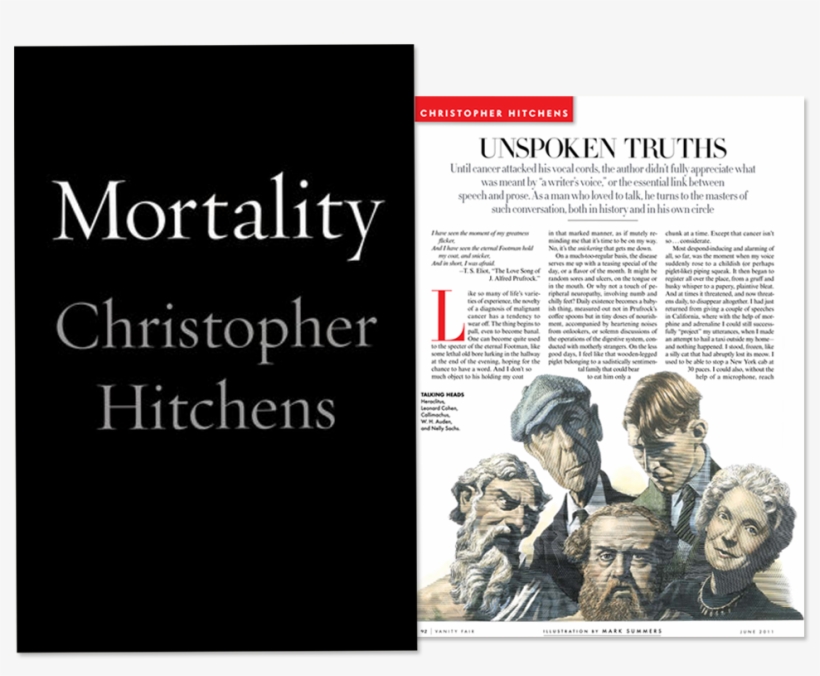 Mortality, A Book Of Essays By Vanity Fair Contributor - Mortality Christopher Hitchens, transparent png #7906556