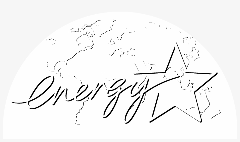 Energy Star Logo Black And White - Drawing, transparent png #7906896