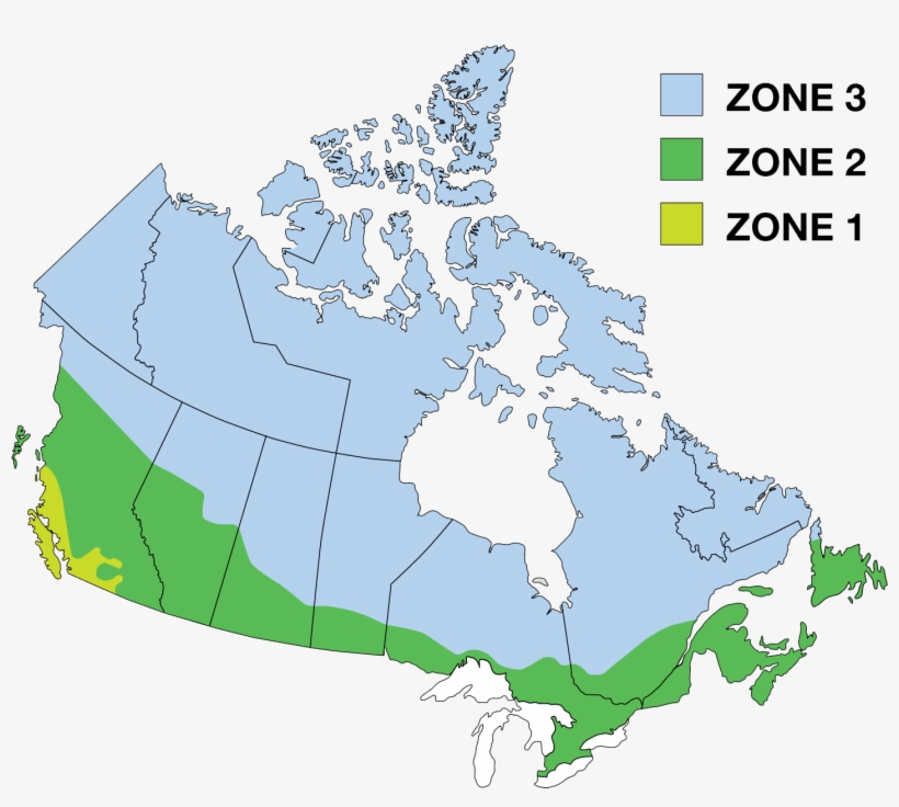Energy Star Zones Map - Fort Mckay On Map Of Canada, transparent png #7907151