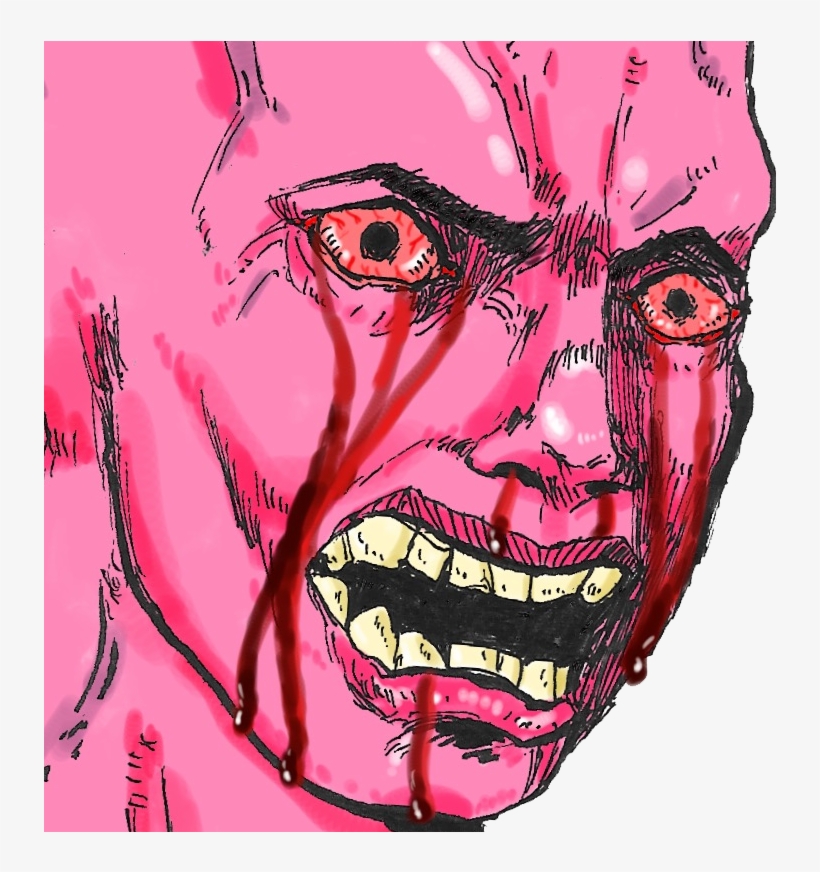 Sticker De Krankin Sur Other Wojak Rage Rekt Rouge - Bitcoin Pink Wojak, transparent png #7907683