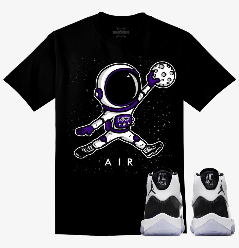 Jordan 11 Concord Sneaker Tees Shirt To Match - Jordan Concord 11 Shirt, transparent png #7907983