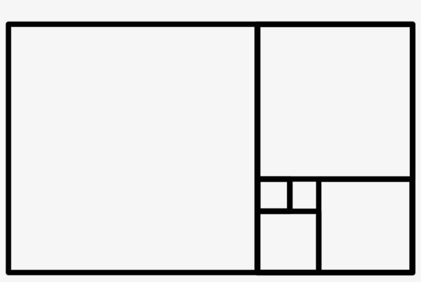 Golden Rectangle Iteration - Rectangle, transparent png #7908105