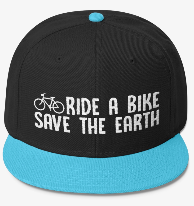Ride A Bike Save The Earth - Baseball Cap, transparent png #7908406