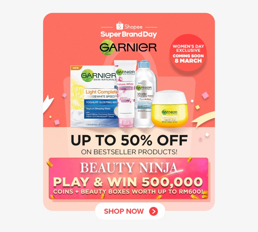 Garnier Super Brand Day Up To 50% Off - Garnier, transparent png #7908583