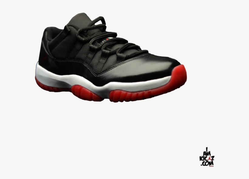 Air Jordan 11 Bred Low Retro 2015 Jordan 11 Bred Low, - Sneakers, transparent png #7908812
