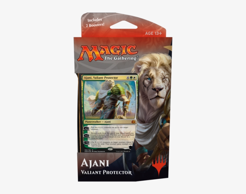 Magic The Gathering - Ajani Valiant Protector Planeswalker Deck, transparent png #7909120