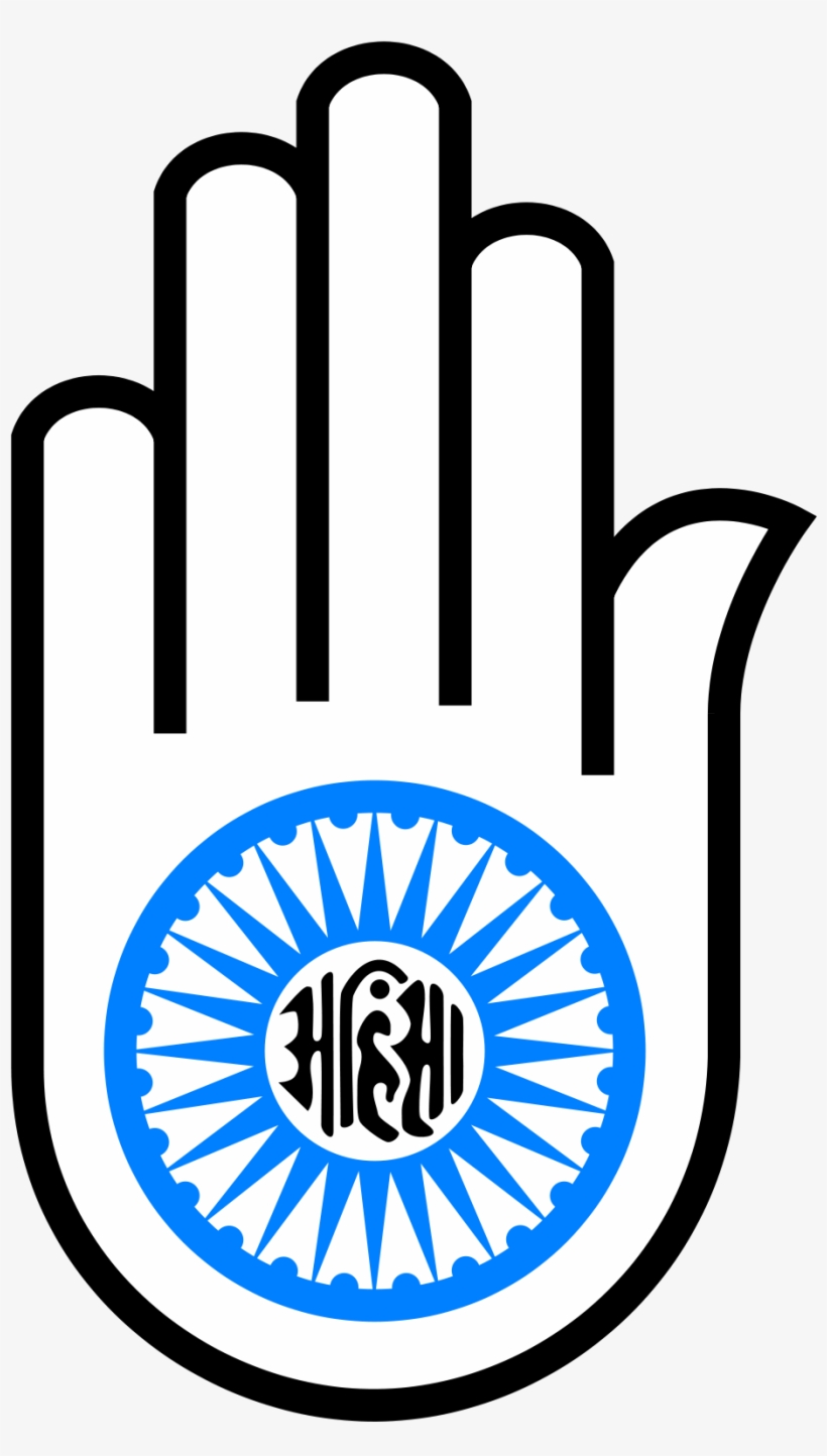 Jain Hand - Symbol Of Ahimsa, transparent png #7909611