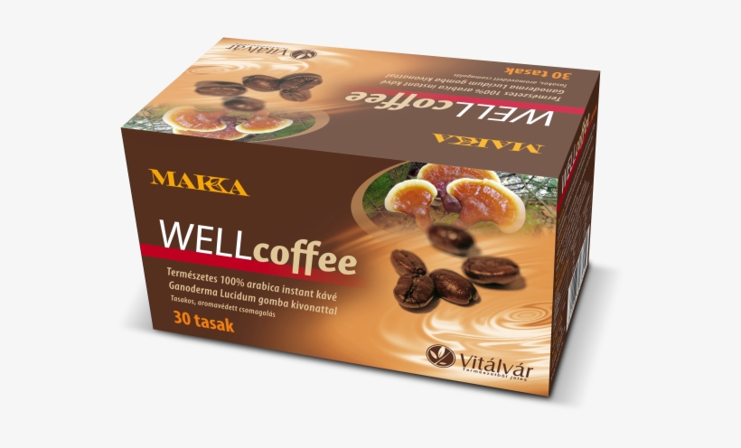 Makka Wellcoffee Természetes 100% Arabica Instant Kávé - Ganoderma, transparent png #7910812