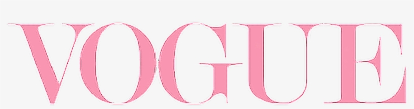 Vogue Tumblr Quotes & Sayings Ftestickers Pink - Pink Vogue Logo Transparent, transparent png #7911930