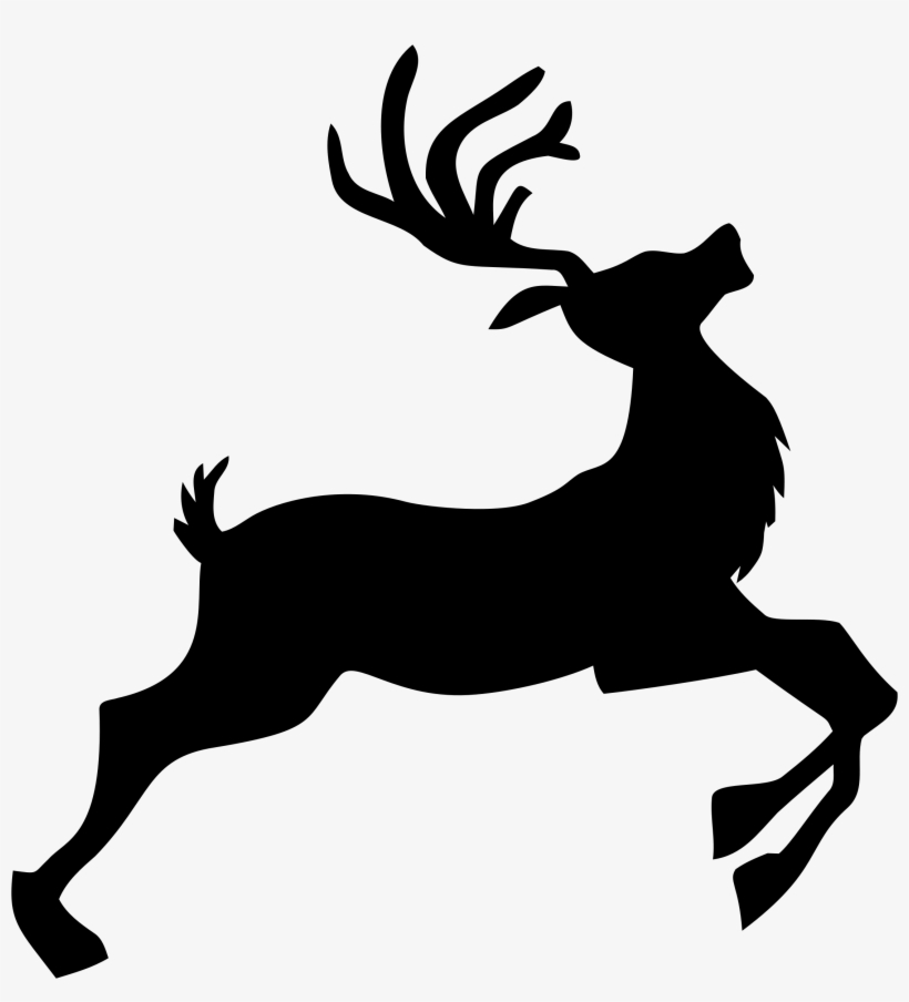 Big Image Santa Claus And Reindeer Clipart Free