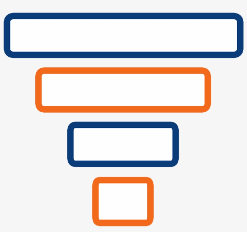 Marketing Funnel System - Orange, transparent png #7912188