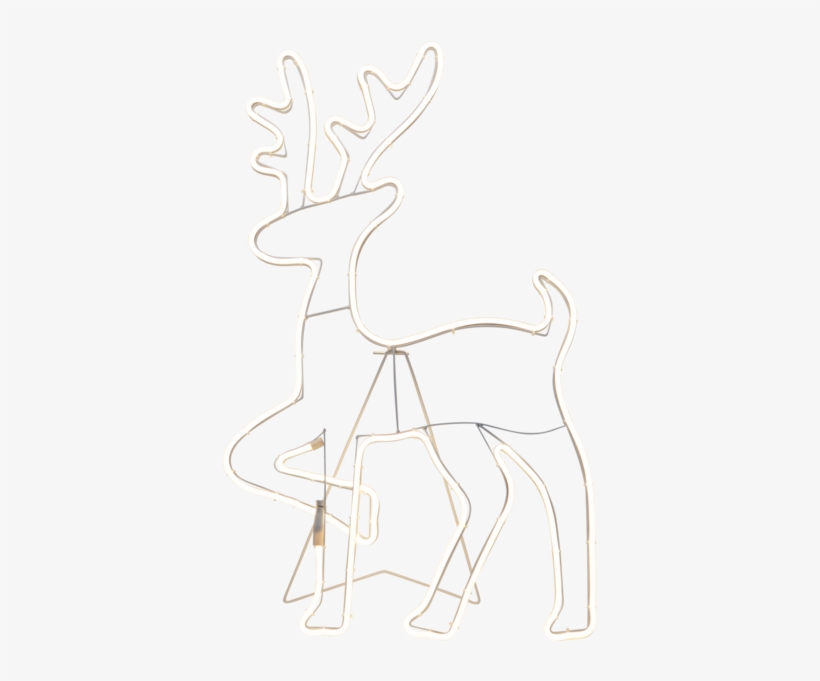Silhouette Neoled - Reindeer, transparent png #7912450