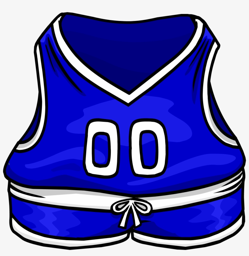 Blue Basketball Jersey - Club Penguin, transparent png #7912976