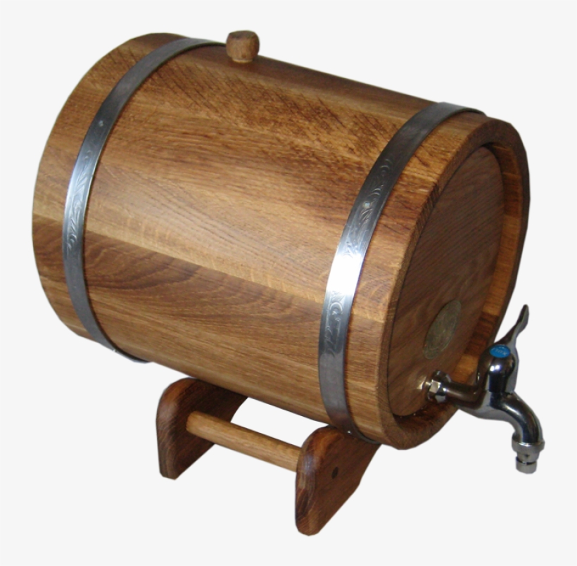 Oak Barrel With Underframe 10l, With Tires Made Of - Beer, transparent png #7914042