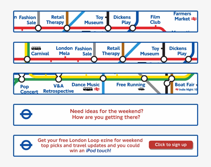 Tfl London Loop Banner - Central London Tube Map, transparent png #7914951