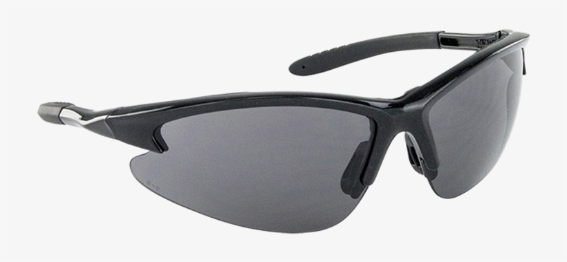 Sas 540-0601 Db2 Safety Glasses Black Frame Gray Lens - Glasses, transparent png #7915771