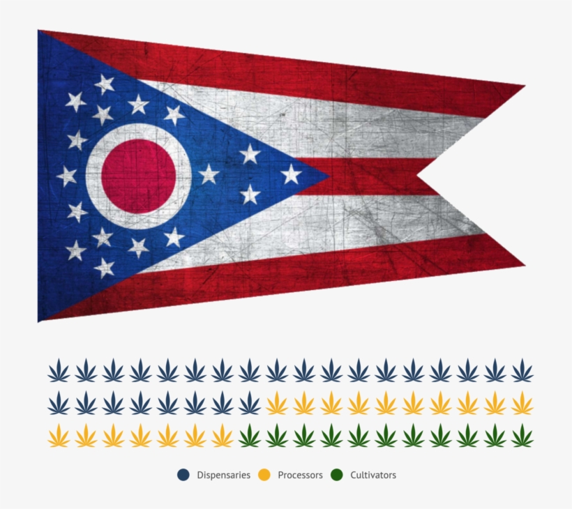 Ohio's Medical Cannabis Market - Ohio State Flag, transparent png #7916018