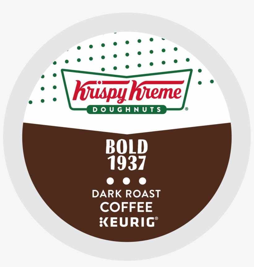Krispy Kreme Bold 1937 Kcups Lid, transparent png #7916380