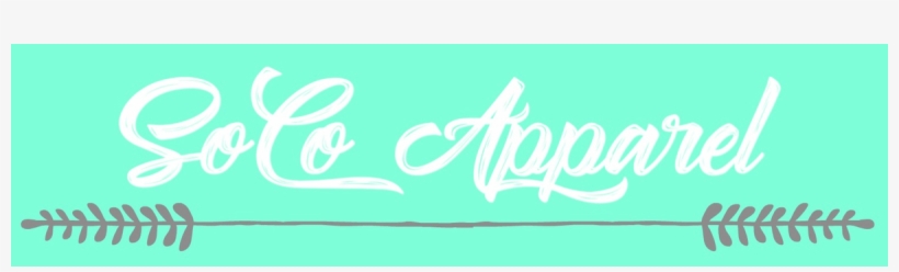 Soco Apparel - Calligraphy, transparent png #7916547