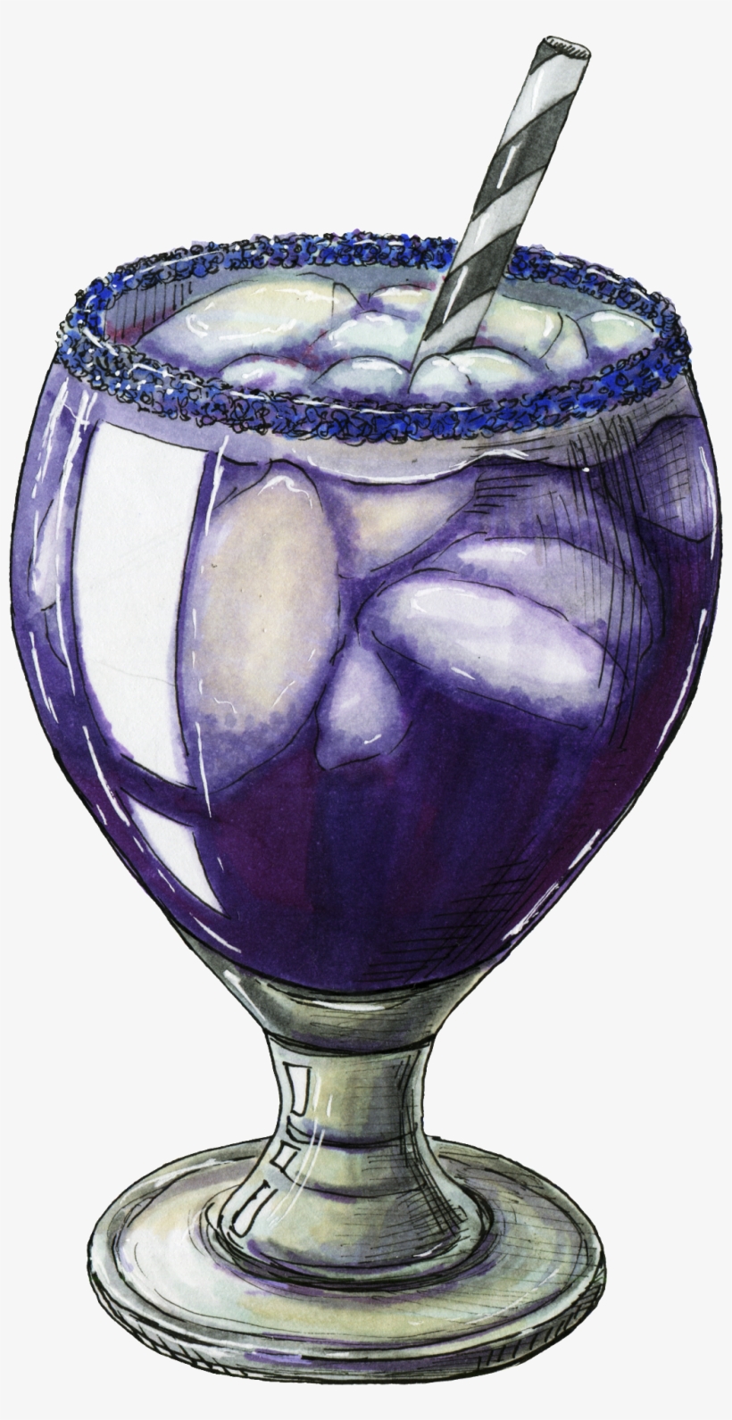 Creative Wine Glass Design Decorative - Drawing, transparent png #7916631